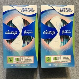 2X Always Infinity Flex Foam Pads Size 2